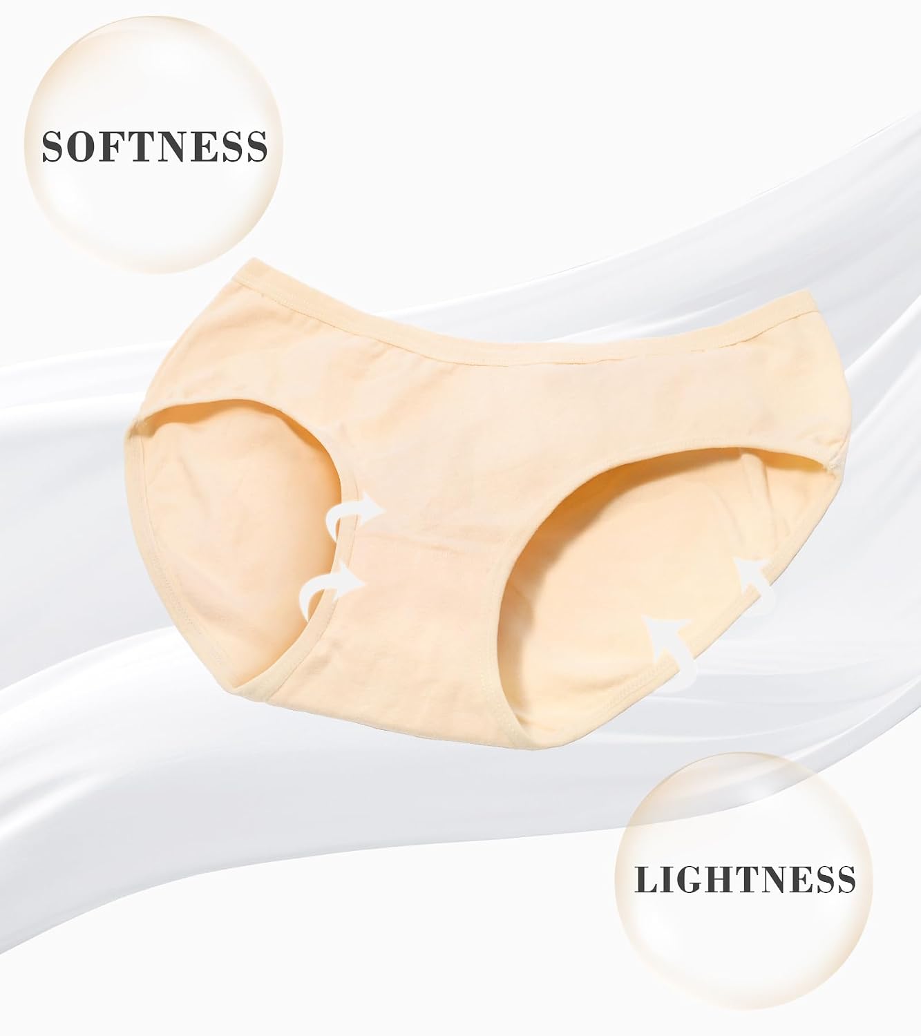 OLIKEME Women's Cotton Hipster Panties 6-Pack — image 3