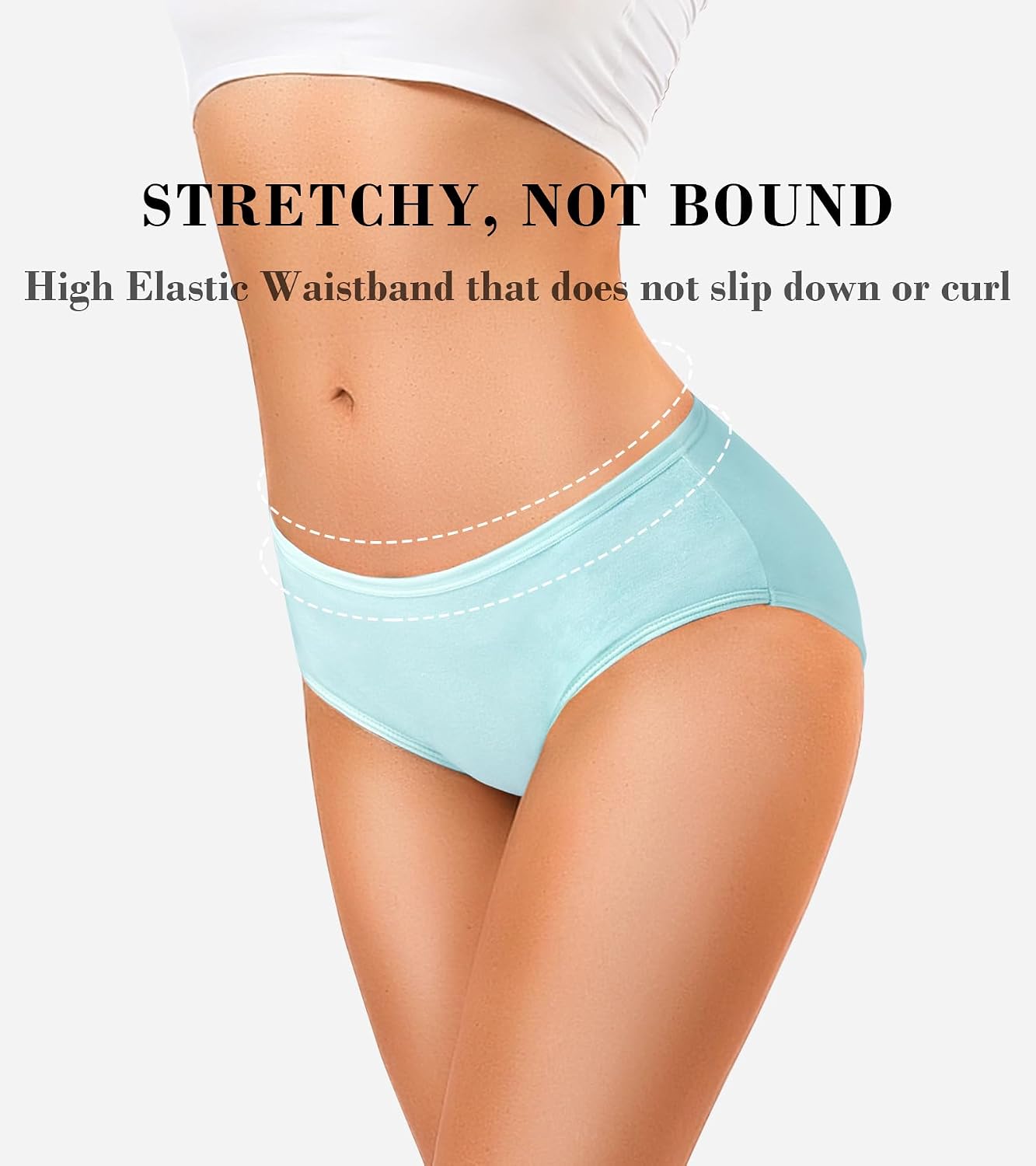 OLIKEME Women's Cotton Hipster Panties 6-Pack — image 4