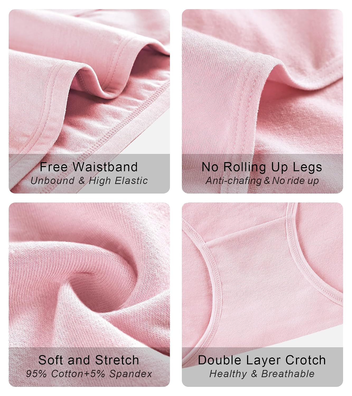 OLIKEME Women's Cotton Hipster Panties 6-Pack — image 6