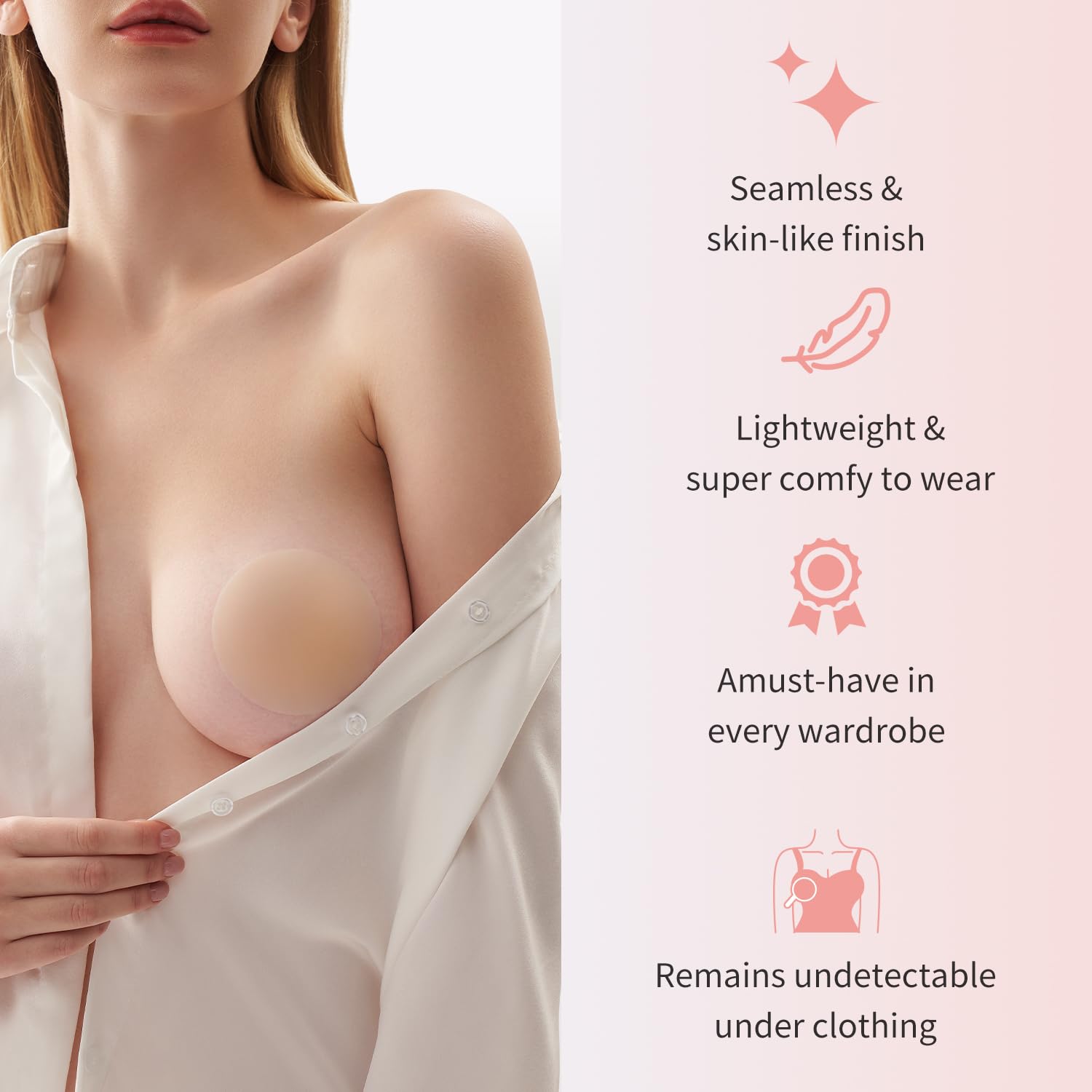 ATTLADY Silicone Nipple Covers Reusable Pasties — image 2
