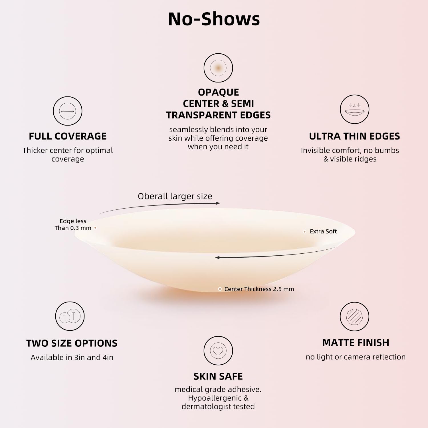 ATTLADY Silicone Nipple Covers Reusable Pasties — image 3