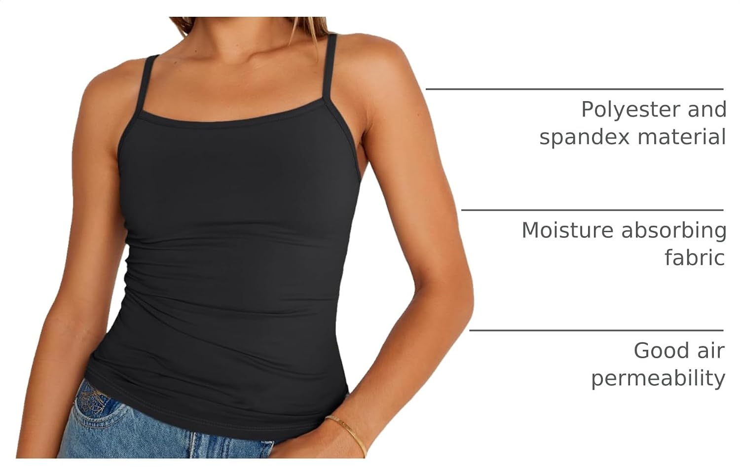 Trendy Queen Women's Square Neck Tank Top — image 4