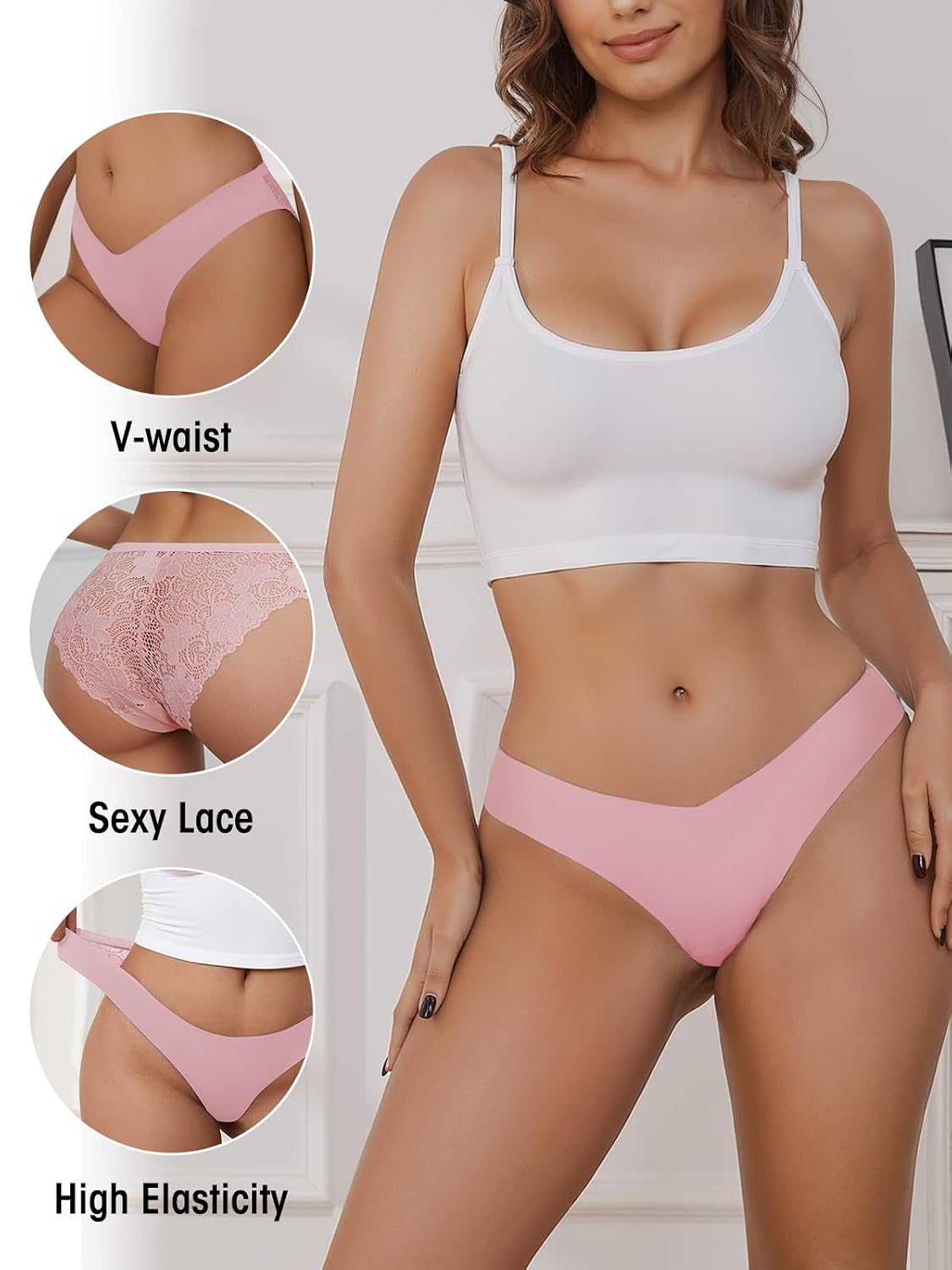 DHFBABY Seamless Lace Cheeky Panties — image 3