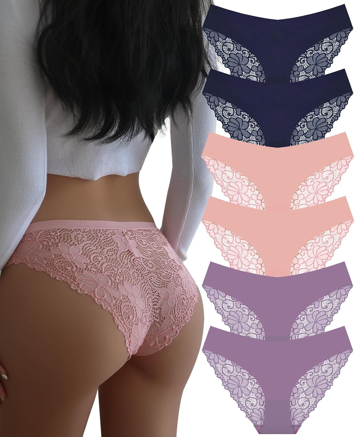 DHFBABY Seamless Lace Cheeky Panties — image 7