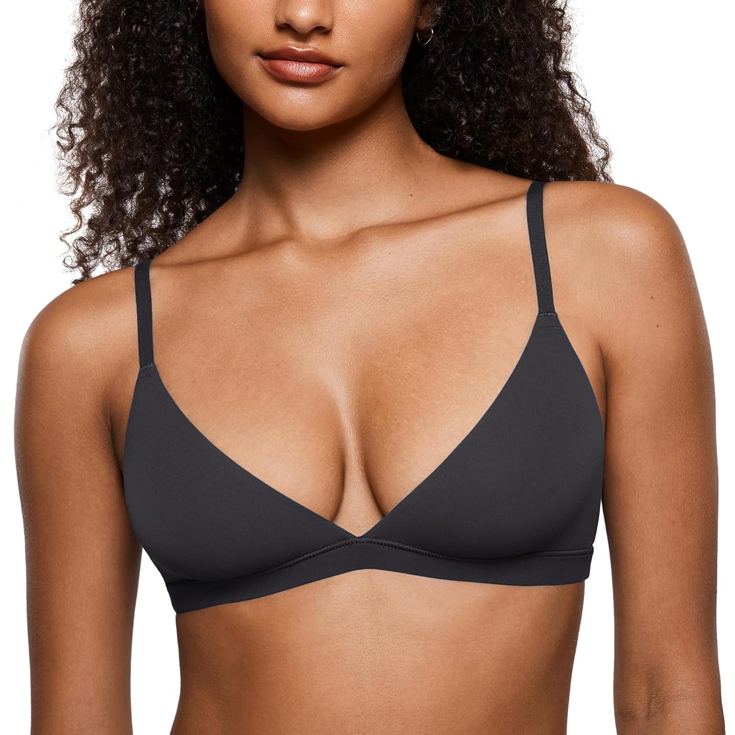 INLYRIC Unlined Triangle Bralette for Women — image 10
