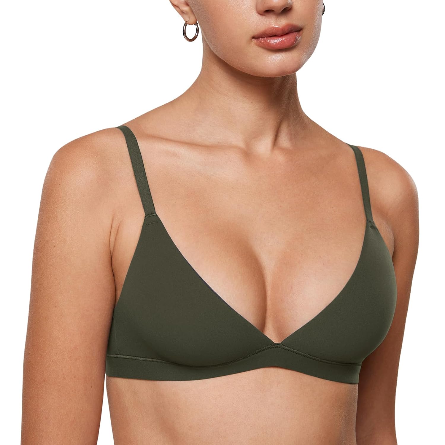 INLYRIC Unlined Triangle Bralette for Women — image 12
