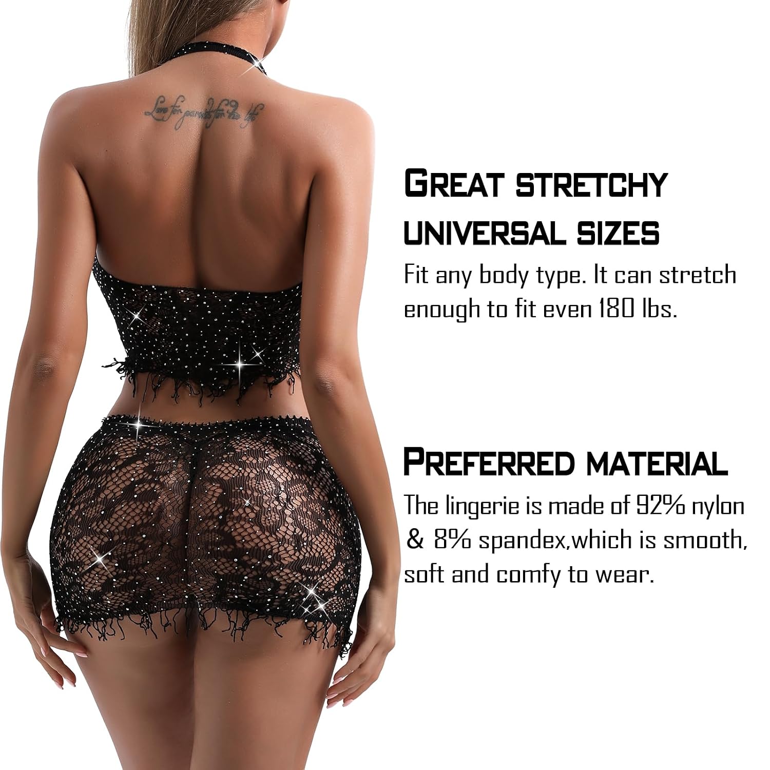 Famstar Fishnet Lingerie Set Bodysuit Teddy — image 3