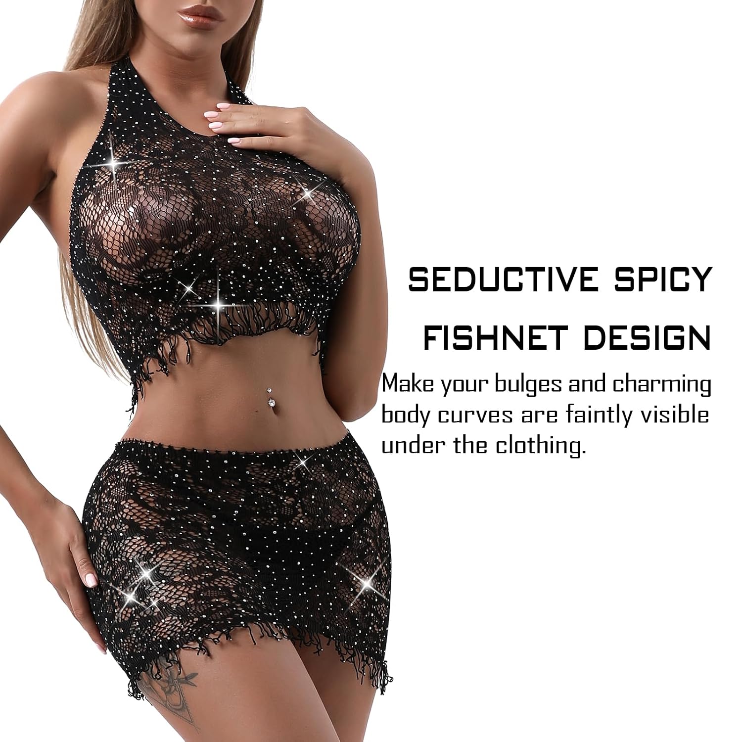 Famstar Fishnet Lingerie Set Bodysuit Teddy — image 5