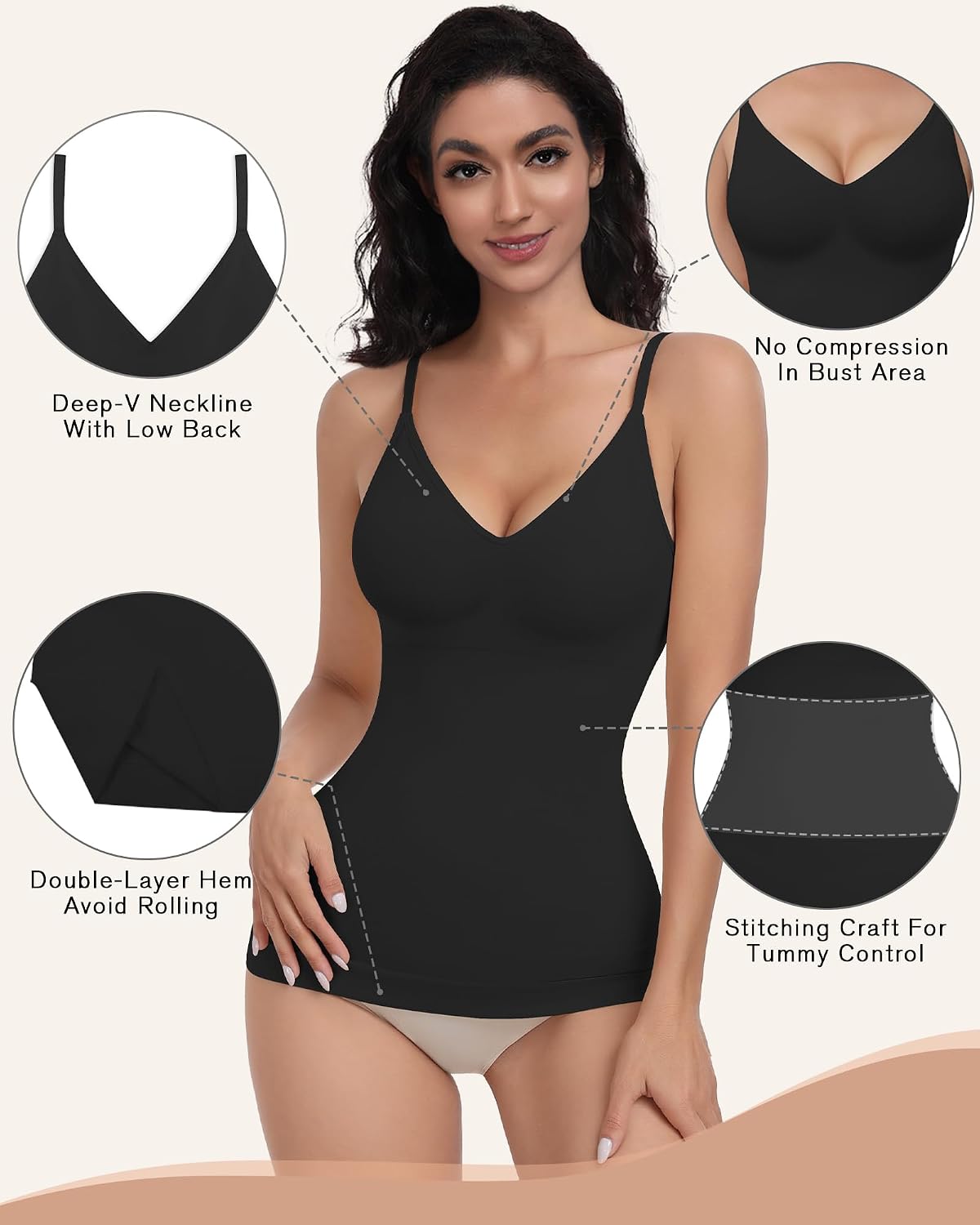 EUVYOU Seamless Tummy Control Shapewear Tank — image 2