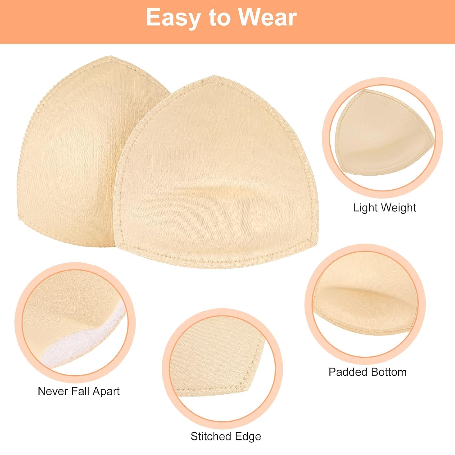Geckowi Waterproof Swimsuit Bra Inserts Pads — image 2