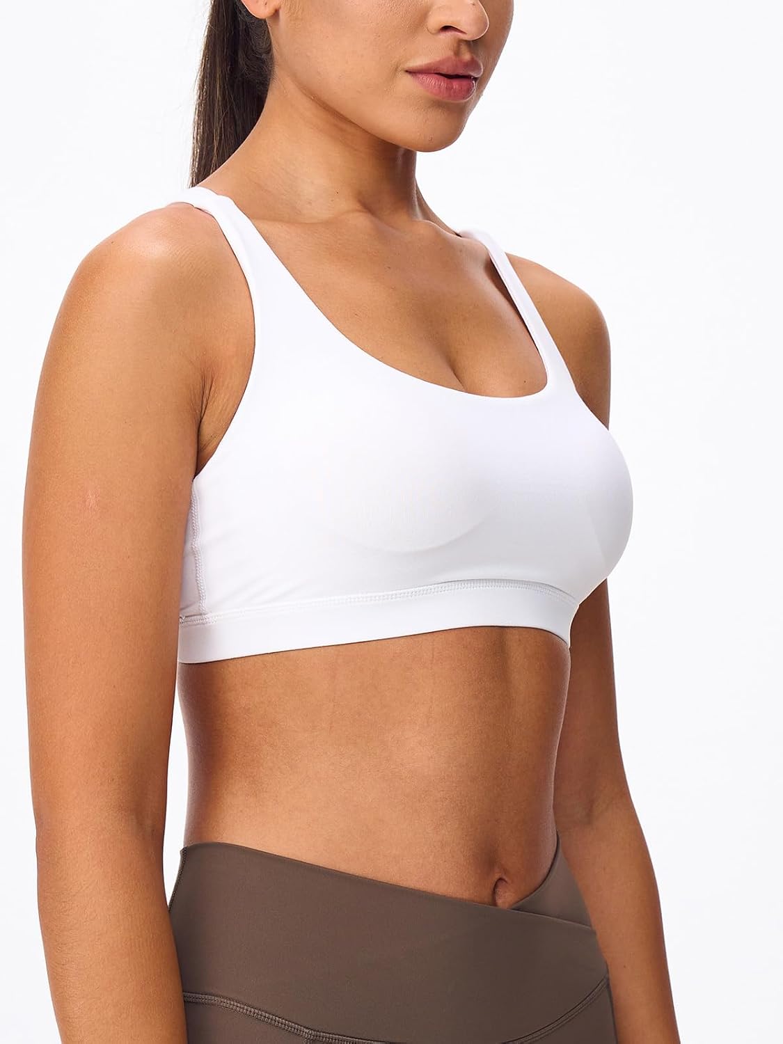 Omwilddo Padded Strappy Sports Bra Criss Cross Back