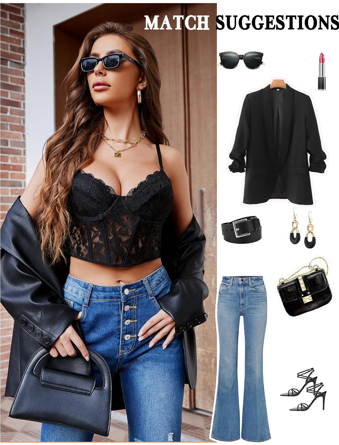 Avidlove Lace Underwire Bralette Corset Top — image 5