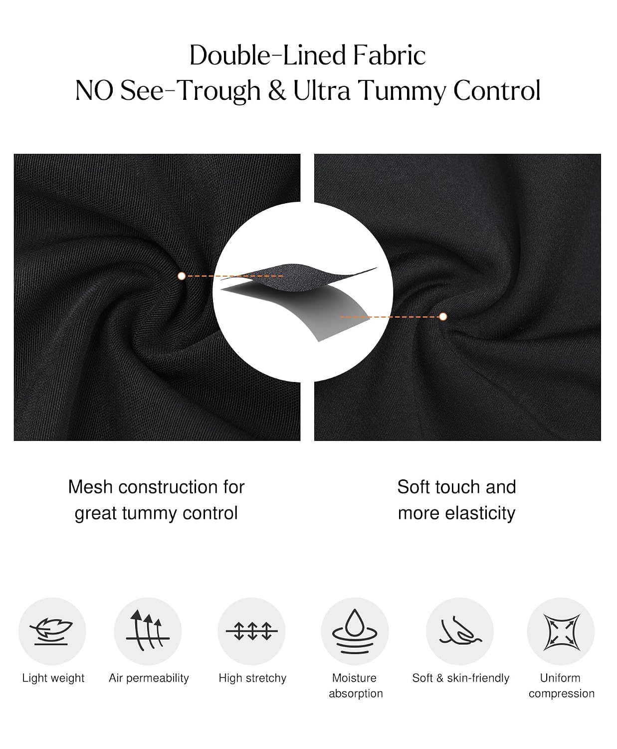 Popilush Women's Tummy Control Shapewear Bodysuit — image 5