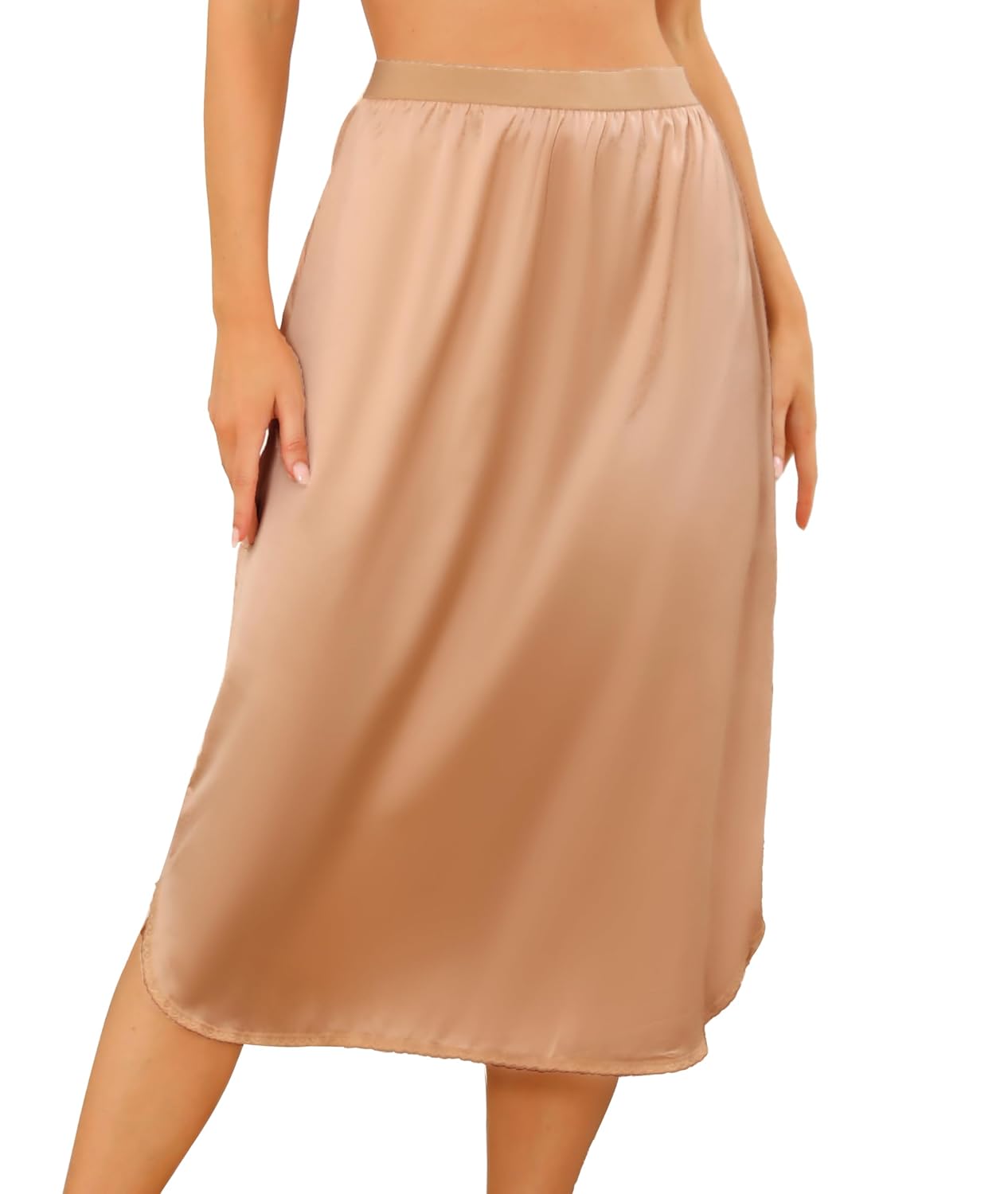Wikoan Satin Half Slip with Lace Slit — image 9