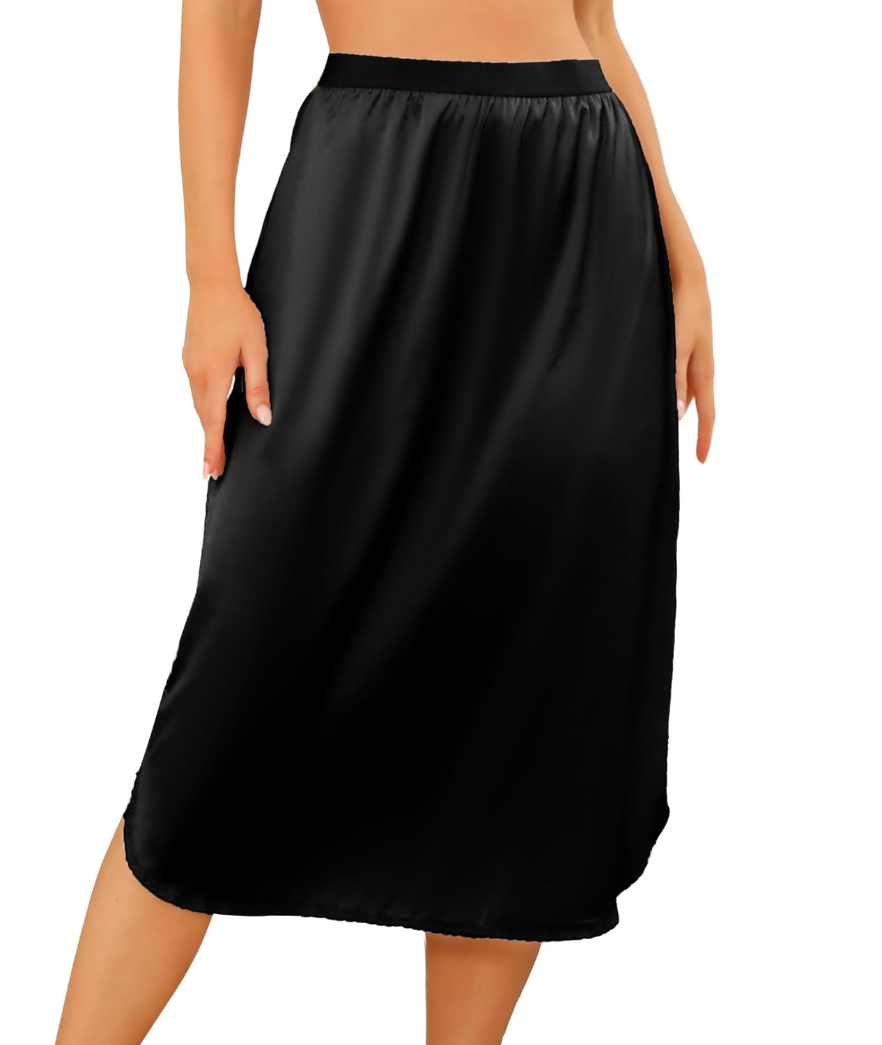 Wikoan Satin Half Slip with Lace Slit — image 10