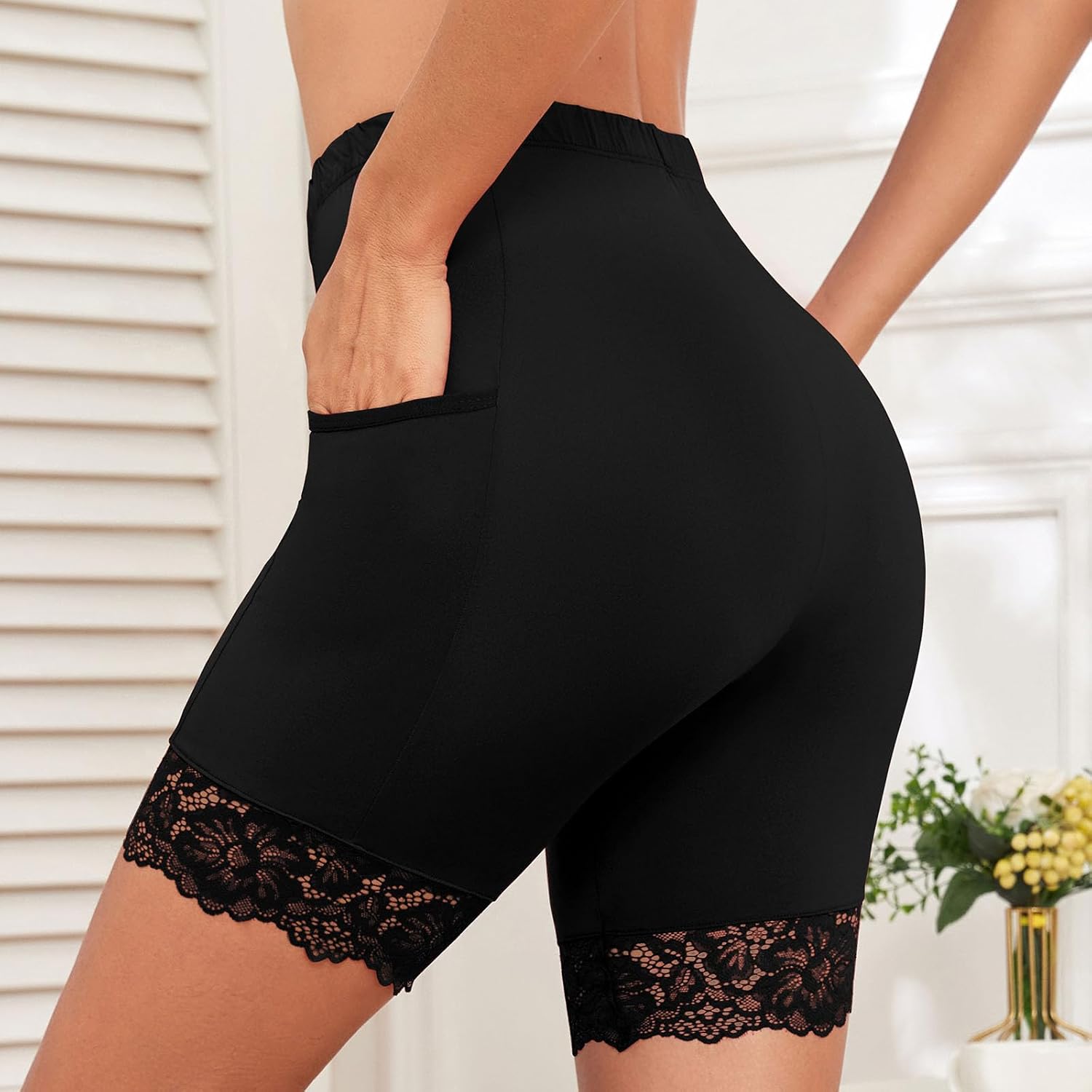 Lace Slip Shorts for Women 2 Pack — image 8