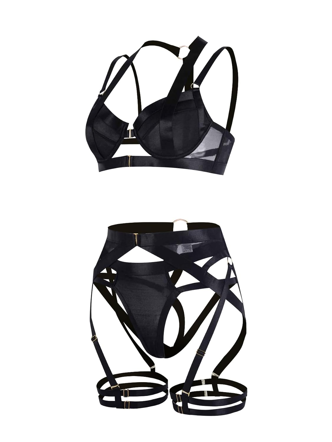 Lilosy 3-Piece Strappy Lingerie Set for Women — image 5