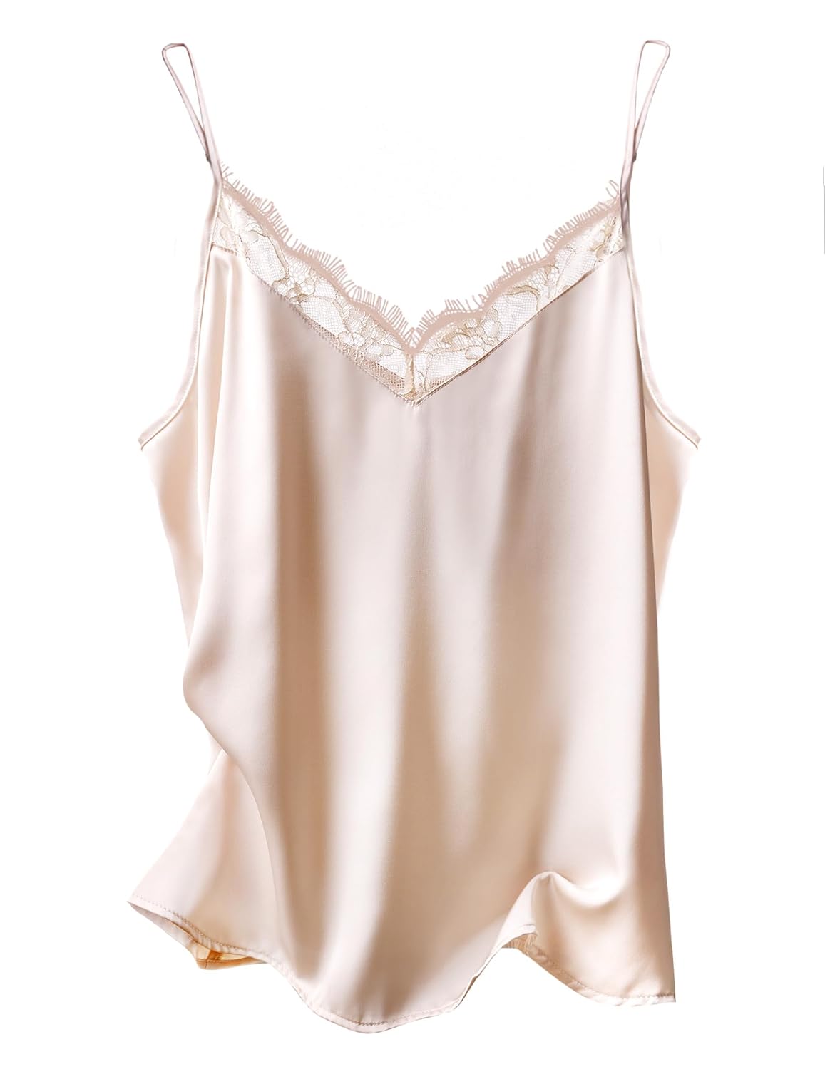 Ekouaer Satin Lace Camisole Pajama Top — image 10