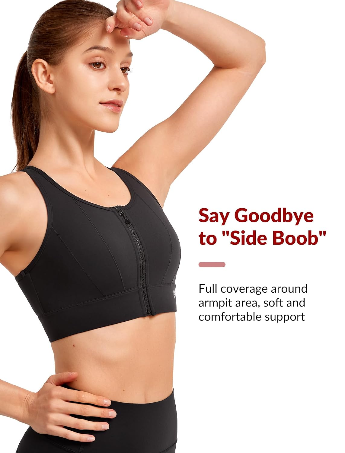 Yvette Front Closure High Impact Sports Bra — image 3