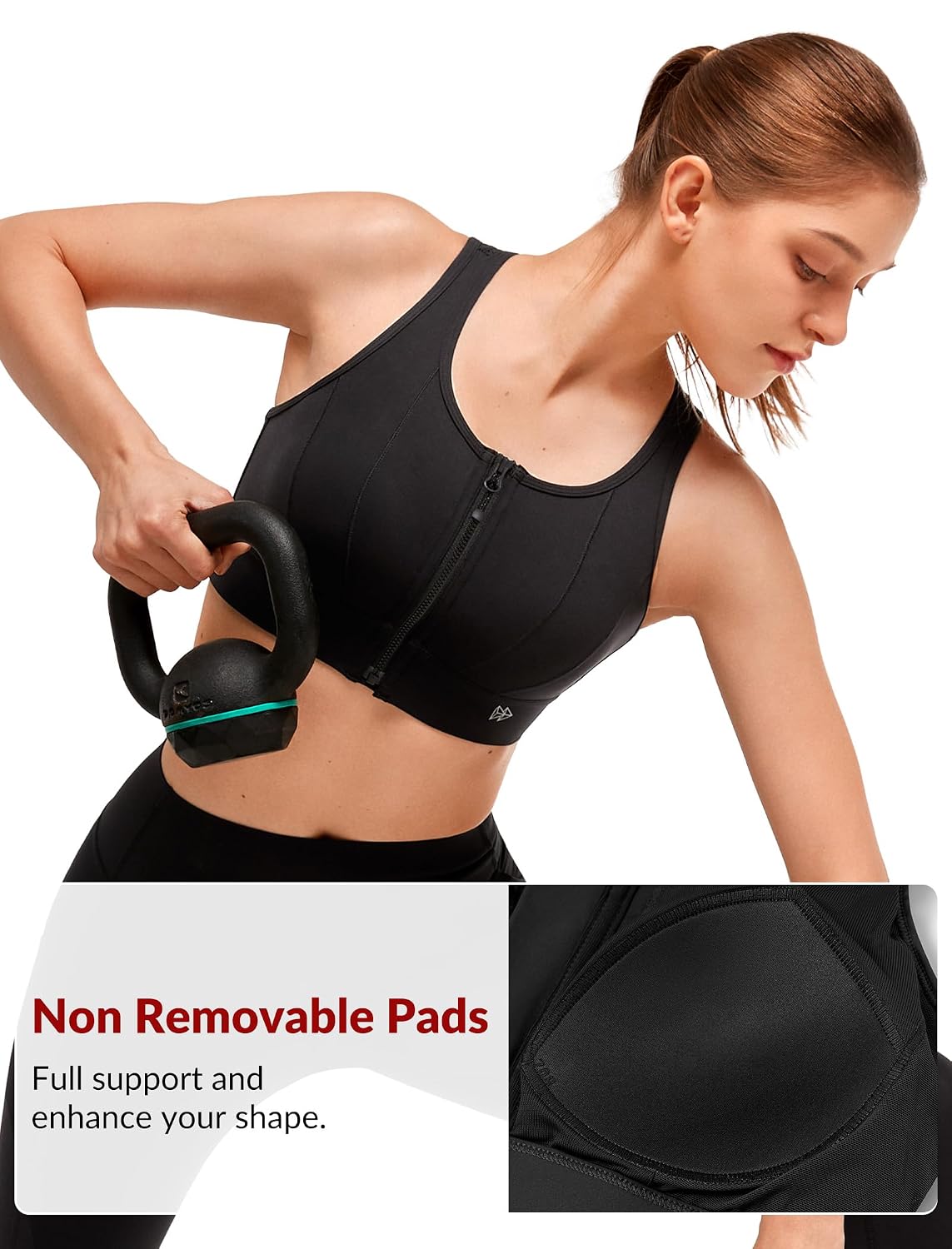 Yvette Front Closure High Impact Sports Bra — image 4
