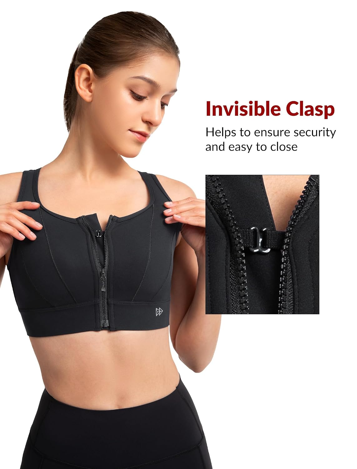 Yvette Front Closure High Impact Sports Bra — image 5