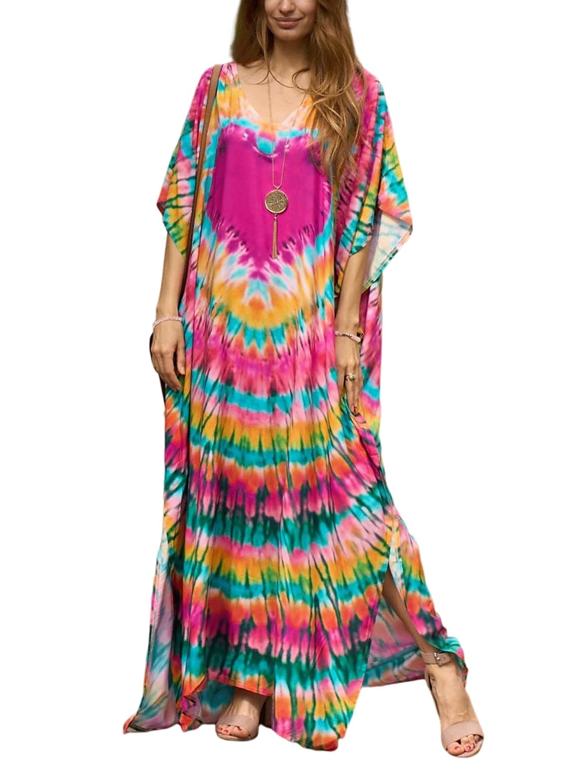 IMAGEKOPE Women's Plus Size Kaftan Cover Up — image 11