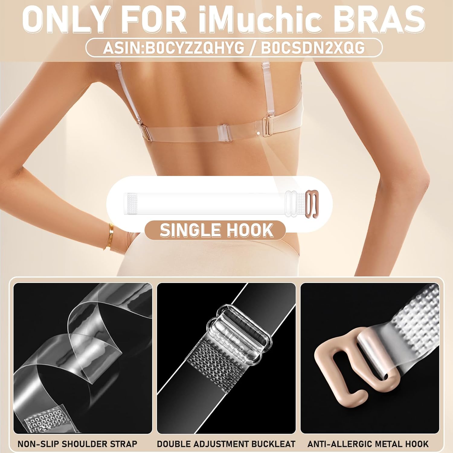 Invisible Clear Bra Straps for Women — image 2