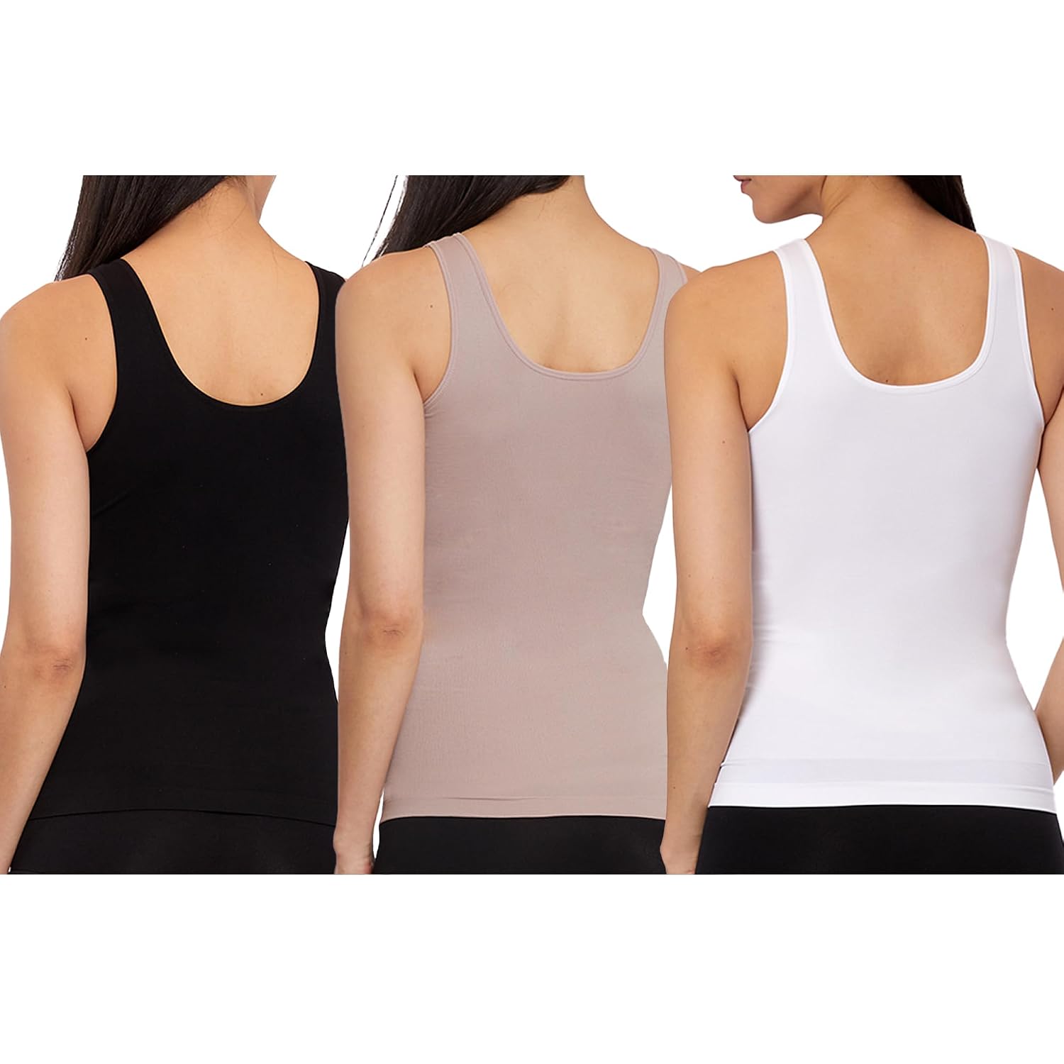 Skinnygirl Scoop Neck Seamless Shaping Camisole 3-Pack — image 5