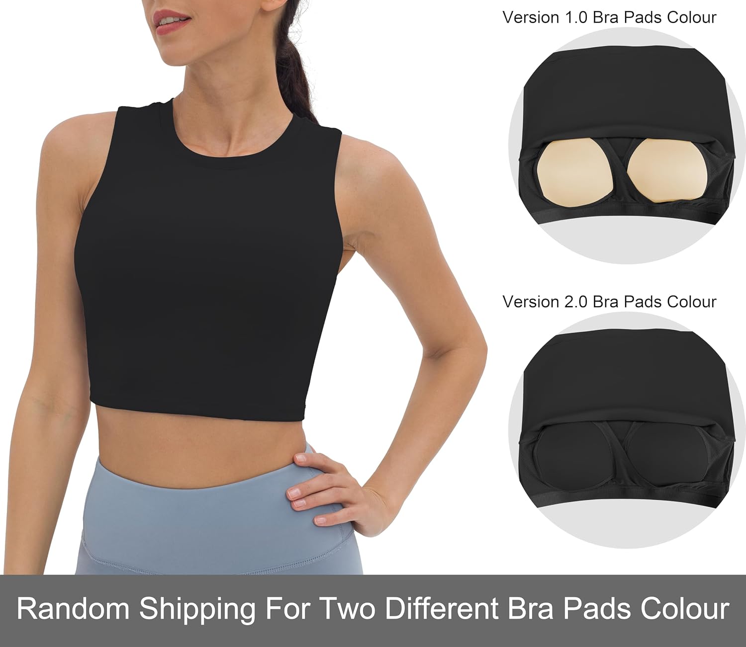 V VOCNI Racerback Nursing Crop Top — image 3