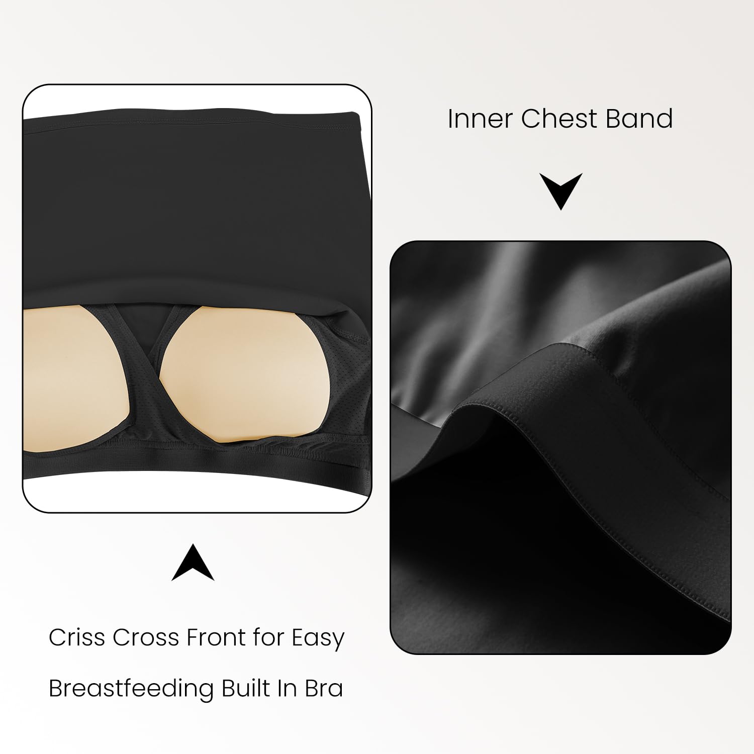 V VOCNI Racerback Nursing Crop Top — image 6