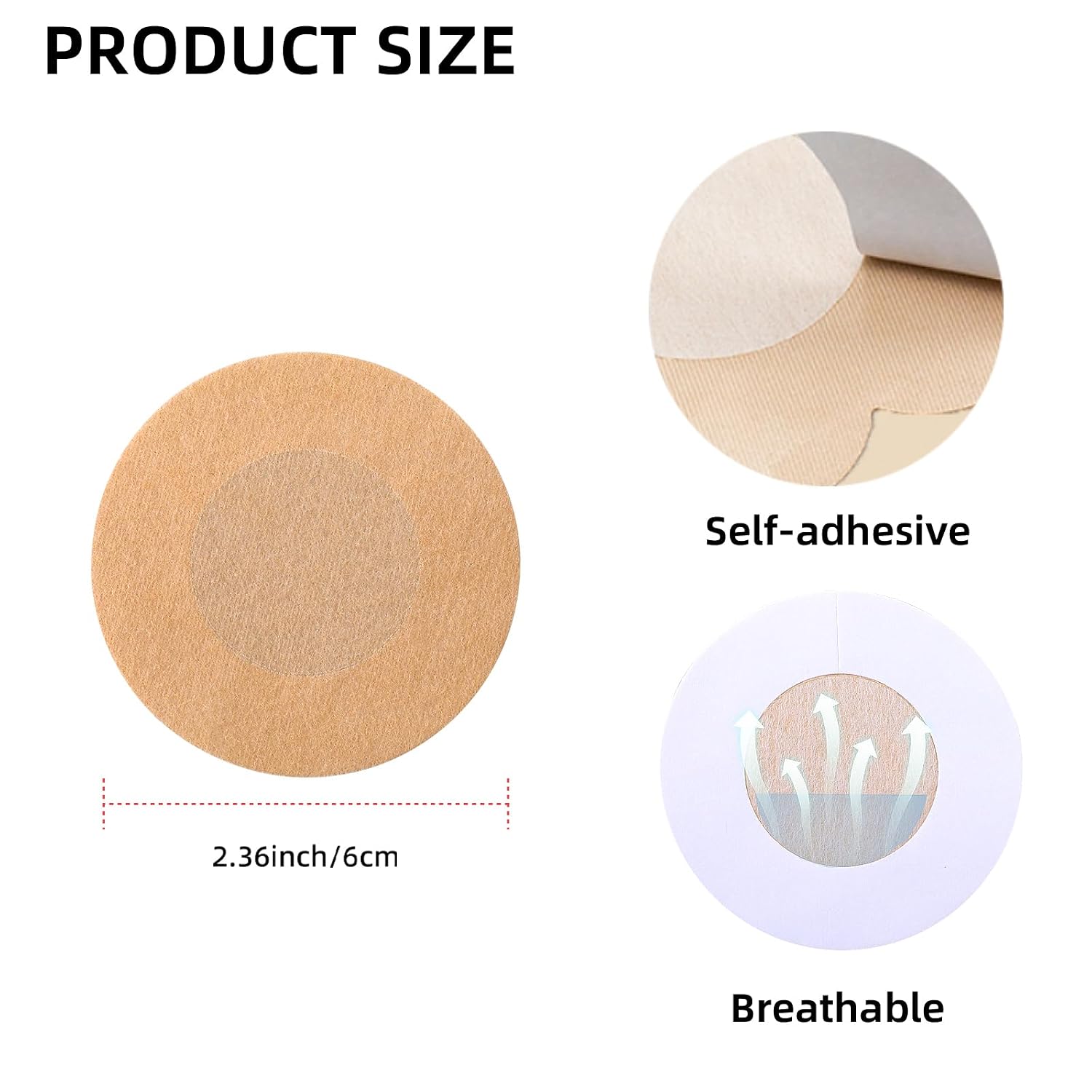 WLLHYF Disposable Self-Adhesive Invisible Nipple Covers — image 2