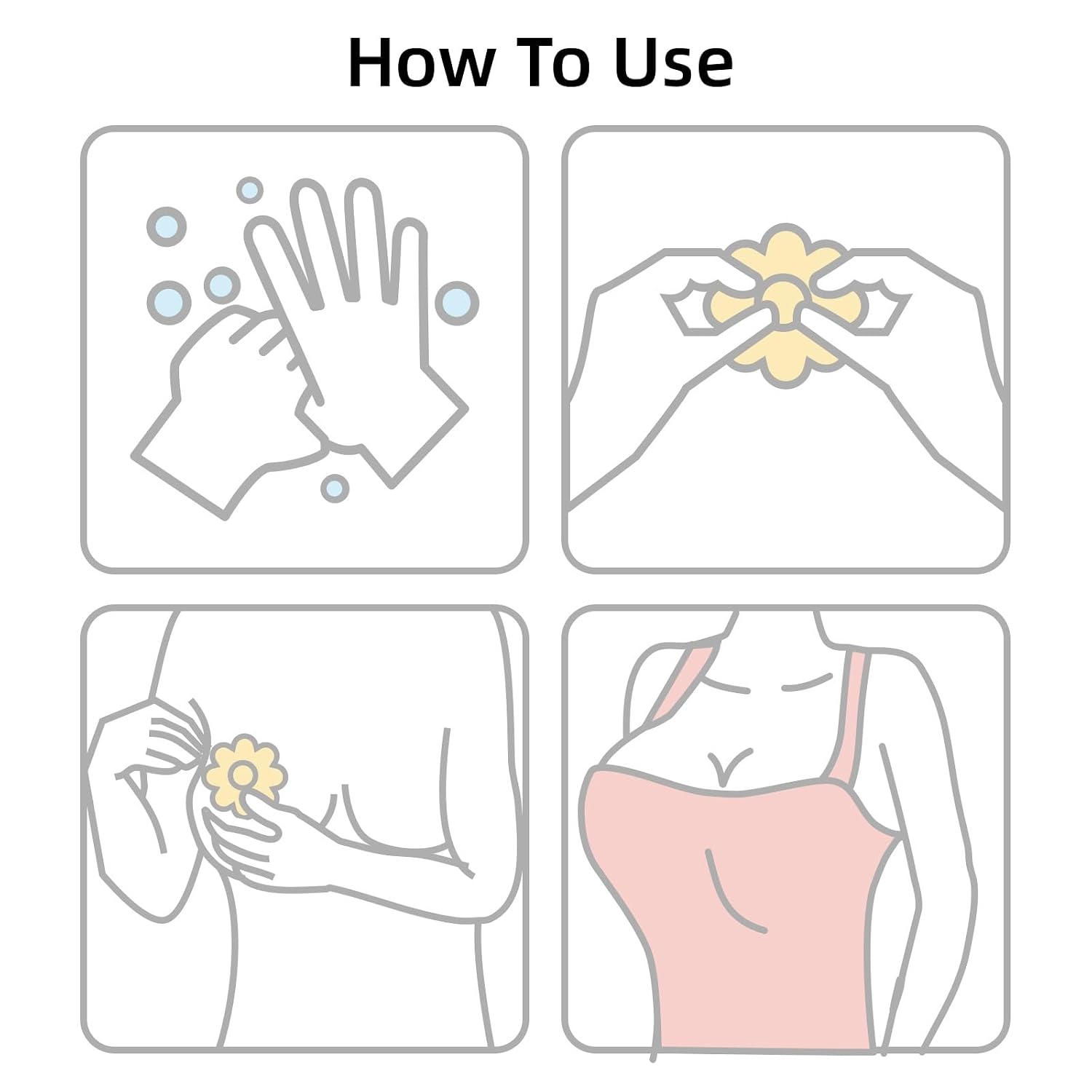 WLLHYF Disposable Self-Adhesive Invisible Nipple Covers — image 3
