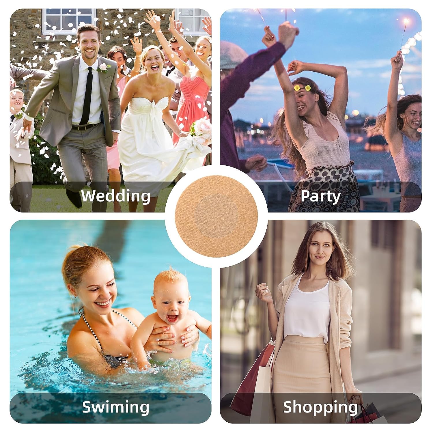 WLLHYF Disposable Self-Adhesive Invisible Nipple Covers — image 6