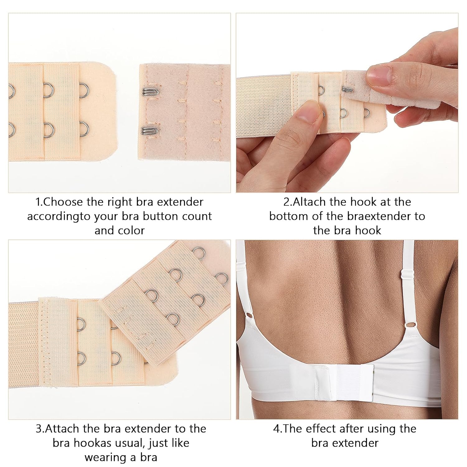 Ouligay 2 Hook Elastic Bra Extender — image 6
