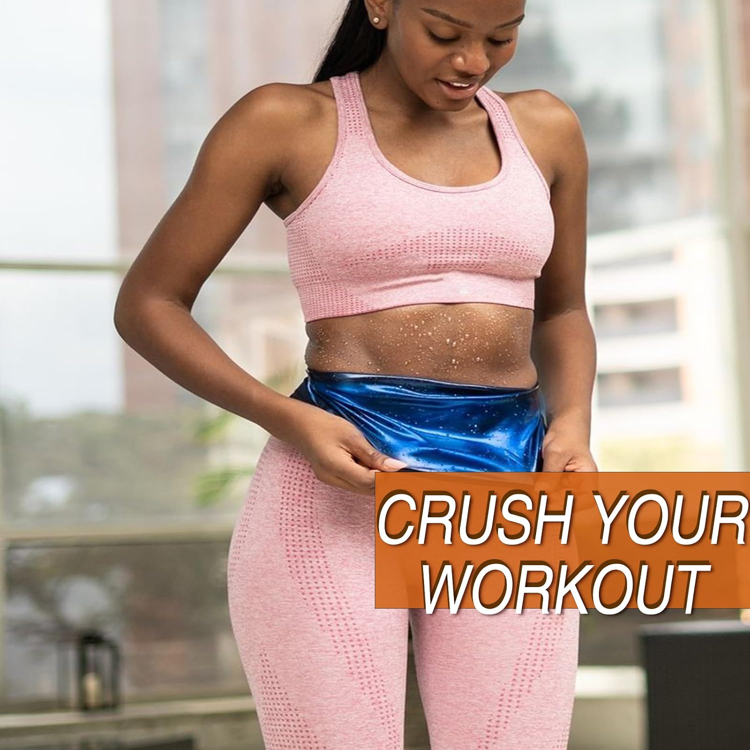 BODYSUNER Waist Trimmer Sweat Belt for Women — image 5