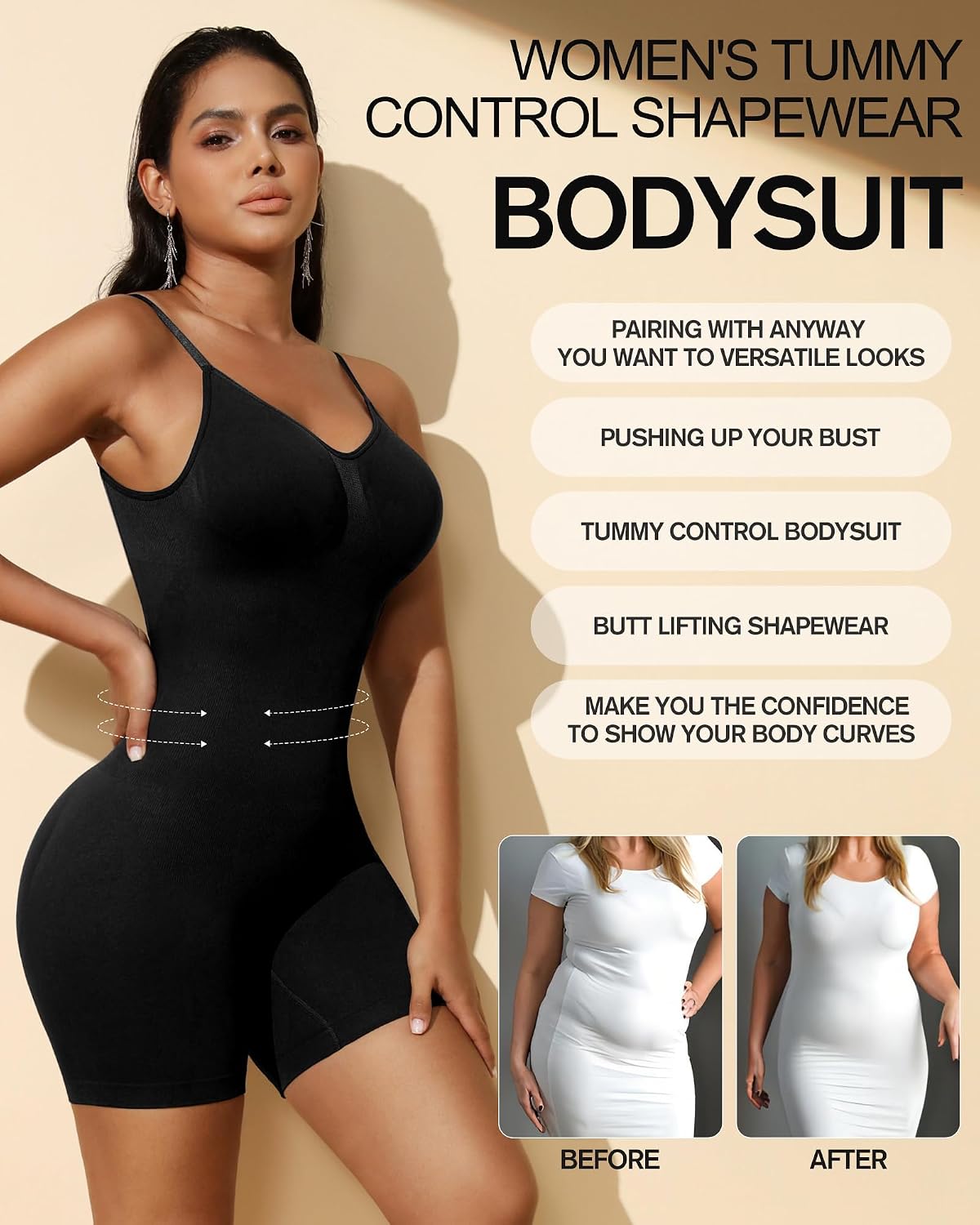 Varaso Seamless Tummy Control Bodysuit — image 4