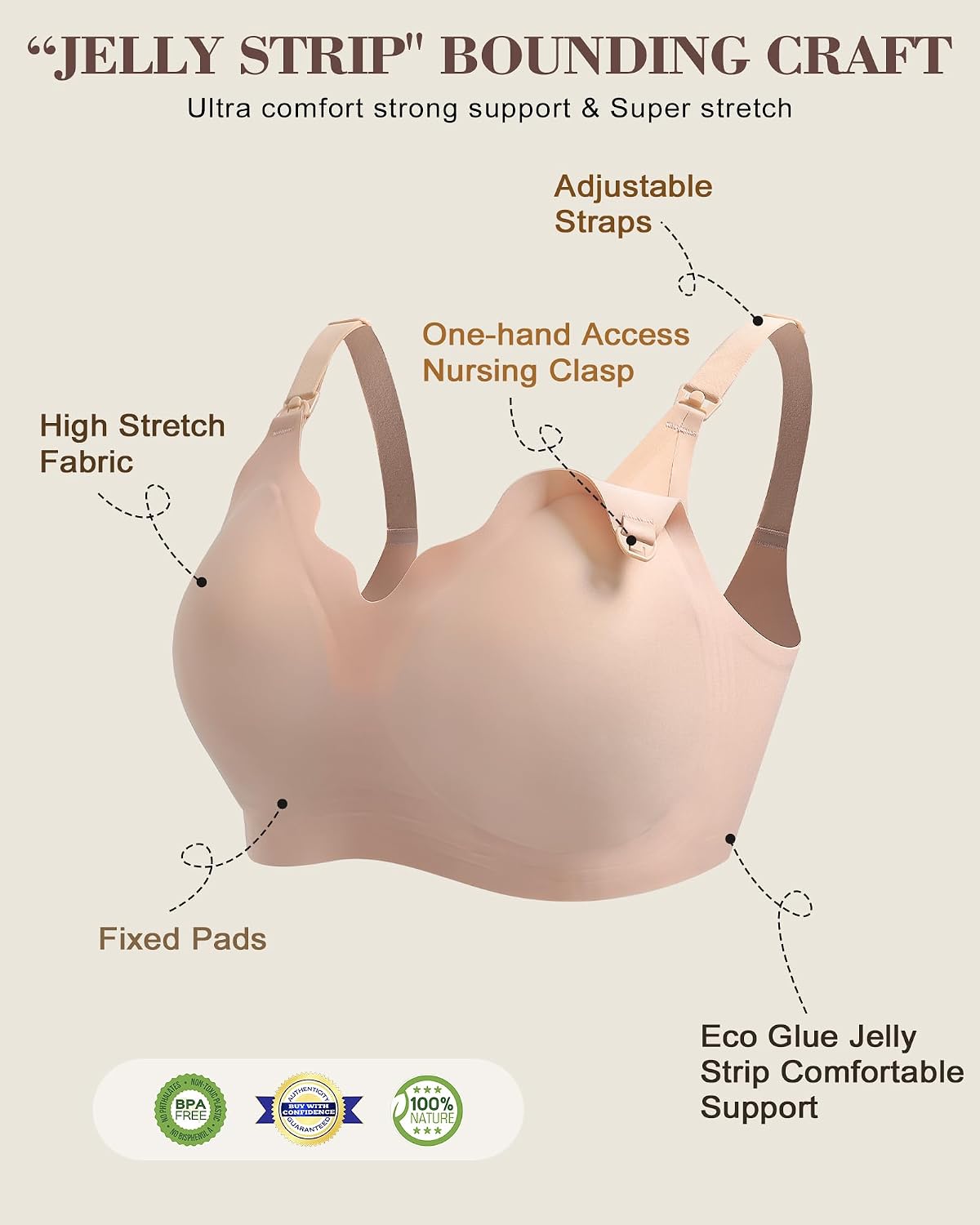 As Fairy Wireless Seamless Pumping Bra for Nursing — image 5