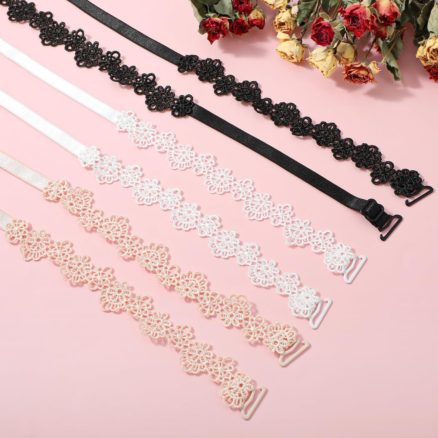 Abeillo Non-Slip Lace Bra Straps for Women — image 7