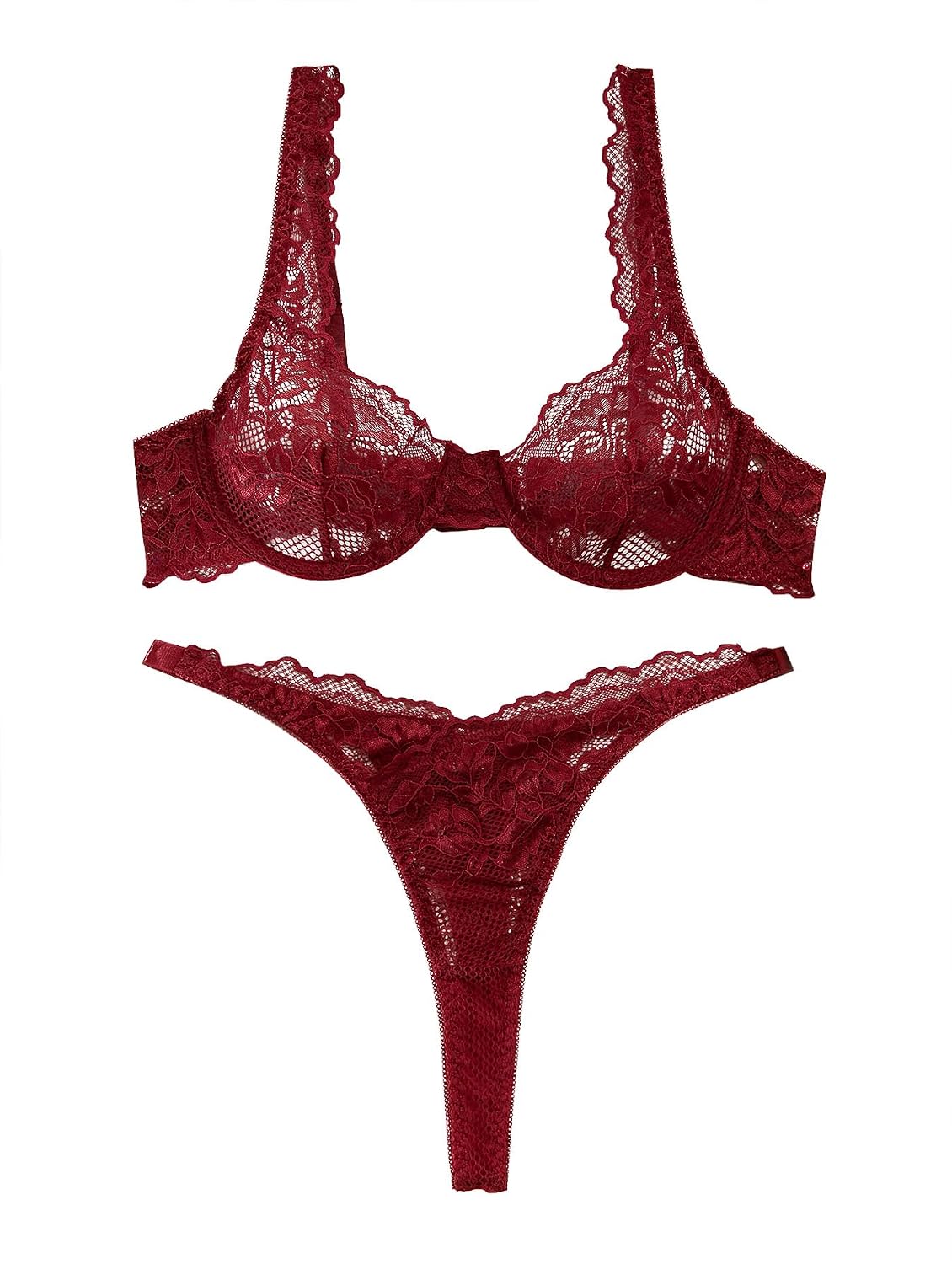 Lilosy Lace Push Up Lingerie Set for Women — image 3