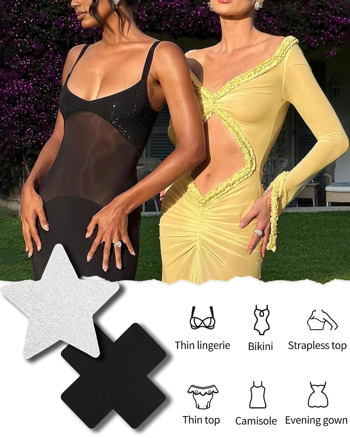 CICKEE Multicolor Glitter Nipple Covers Pack — image 4