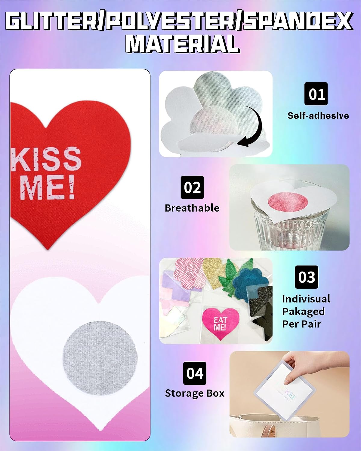 CICKEE Sexy Fun Pasties Nipple Covers — image 2