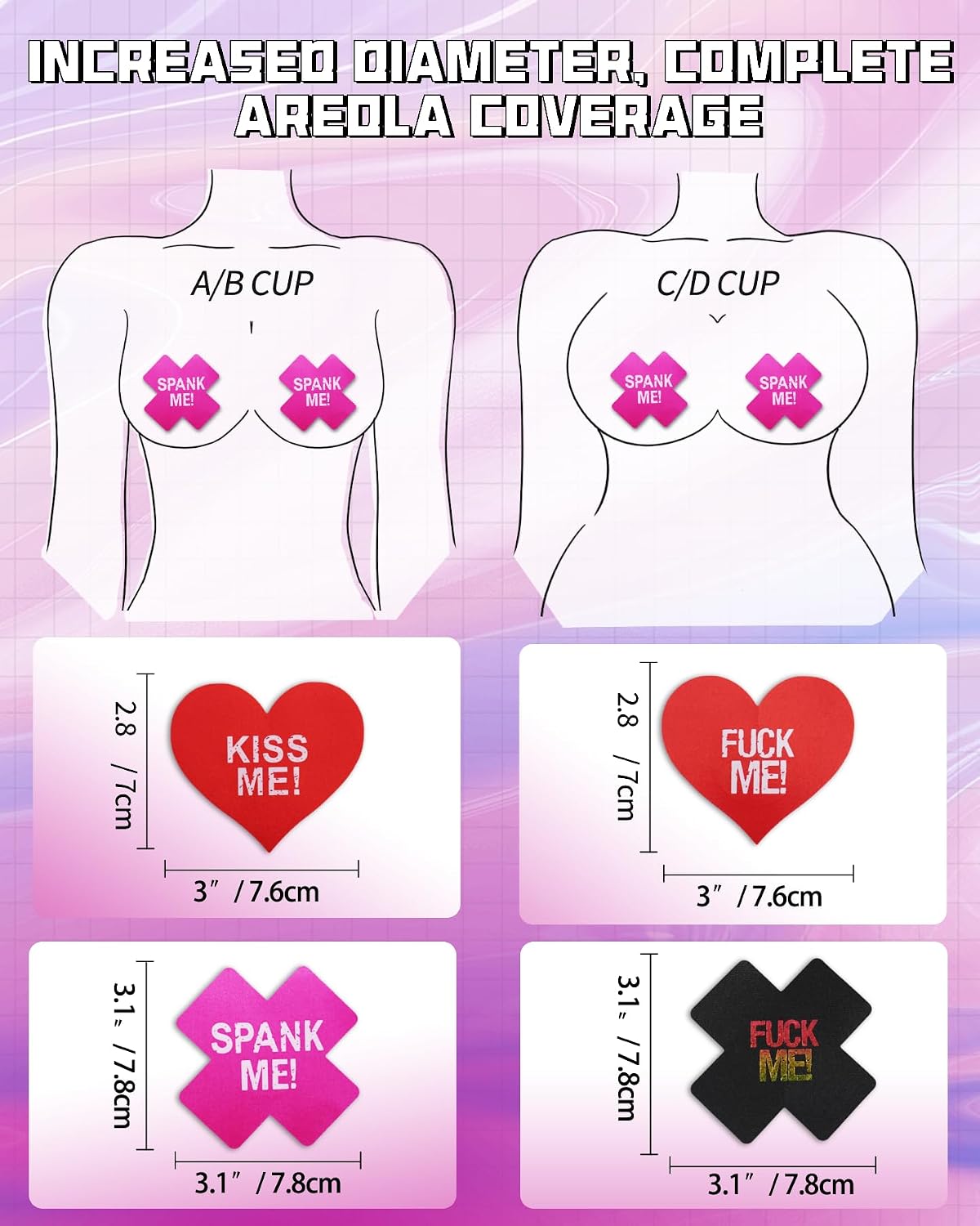 CICKEE Sexy Fun Pasties Nipple Covers — image 3