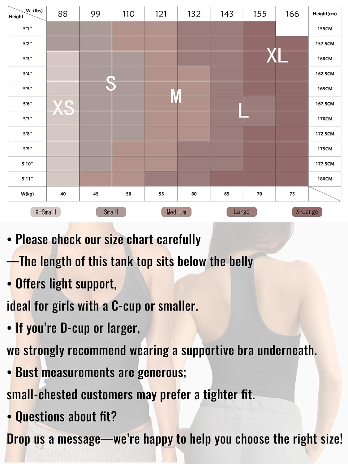 Danysu V Neck Racerback Padded Cami Top — image 6