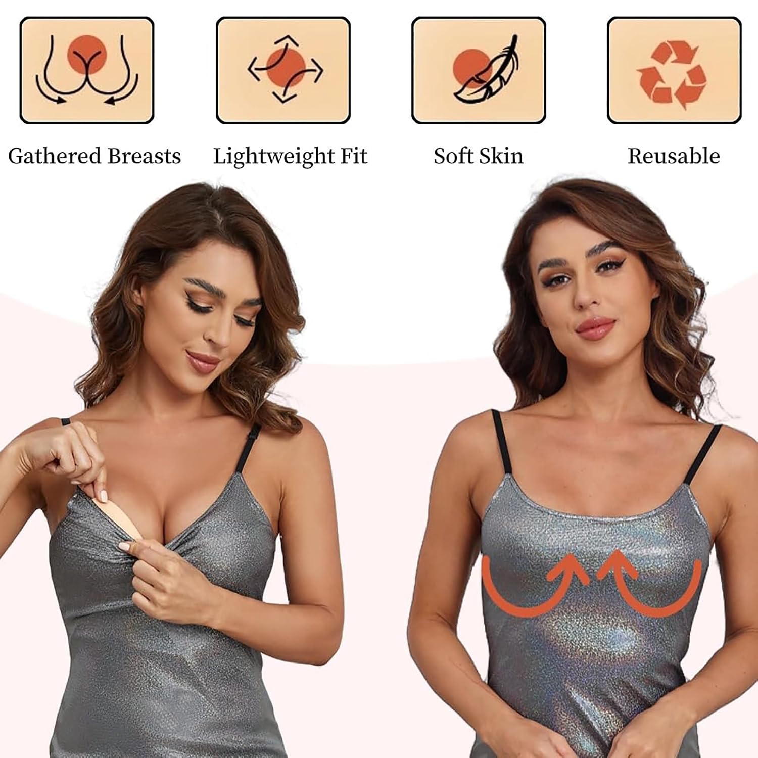 Double-Sided Adhesive Bra Padding Inserts — image 4