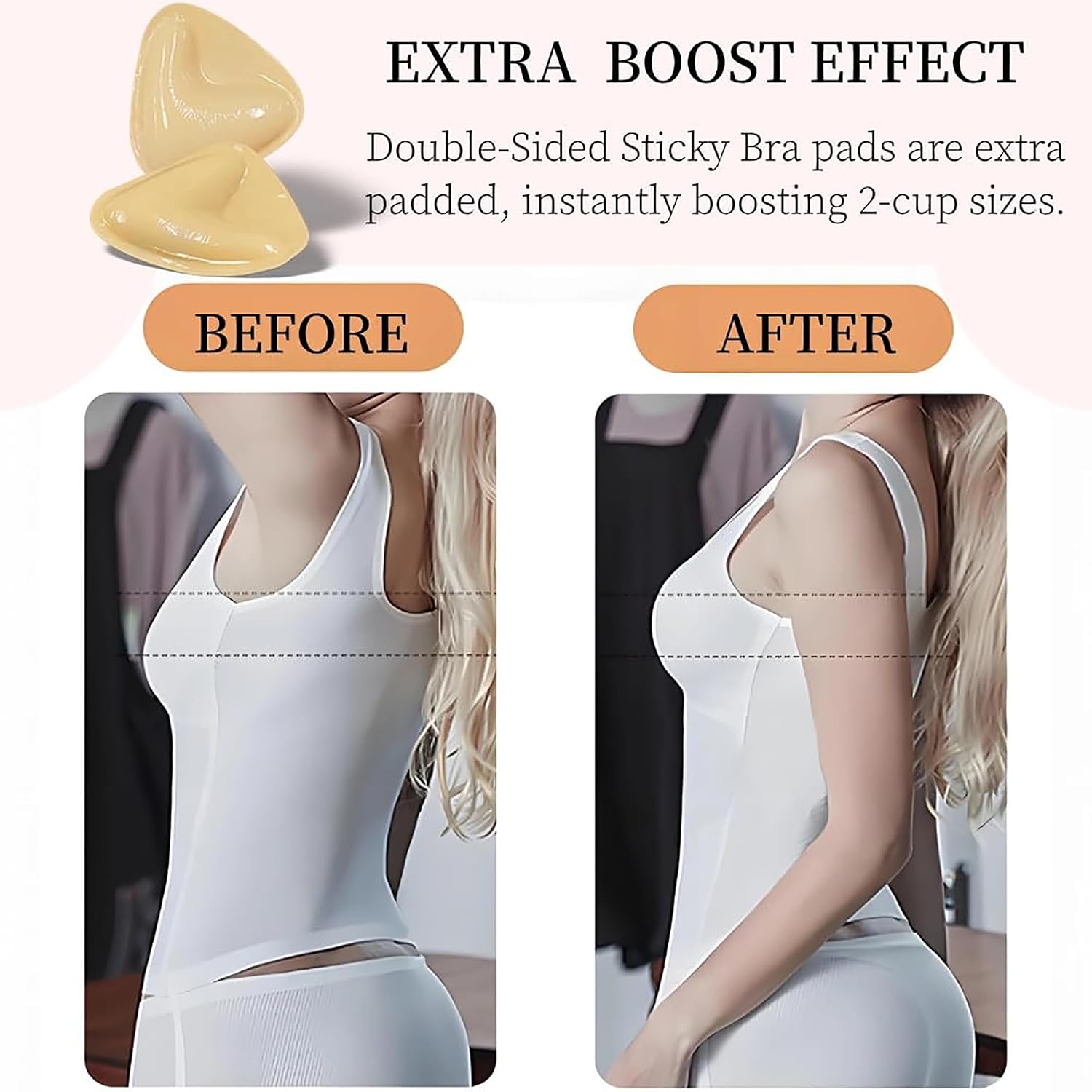 Double-Sided Adhesive Bra Padding Inserts — image 5