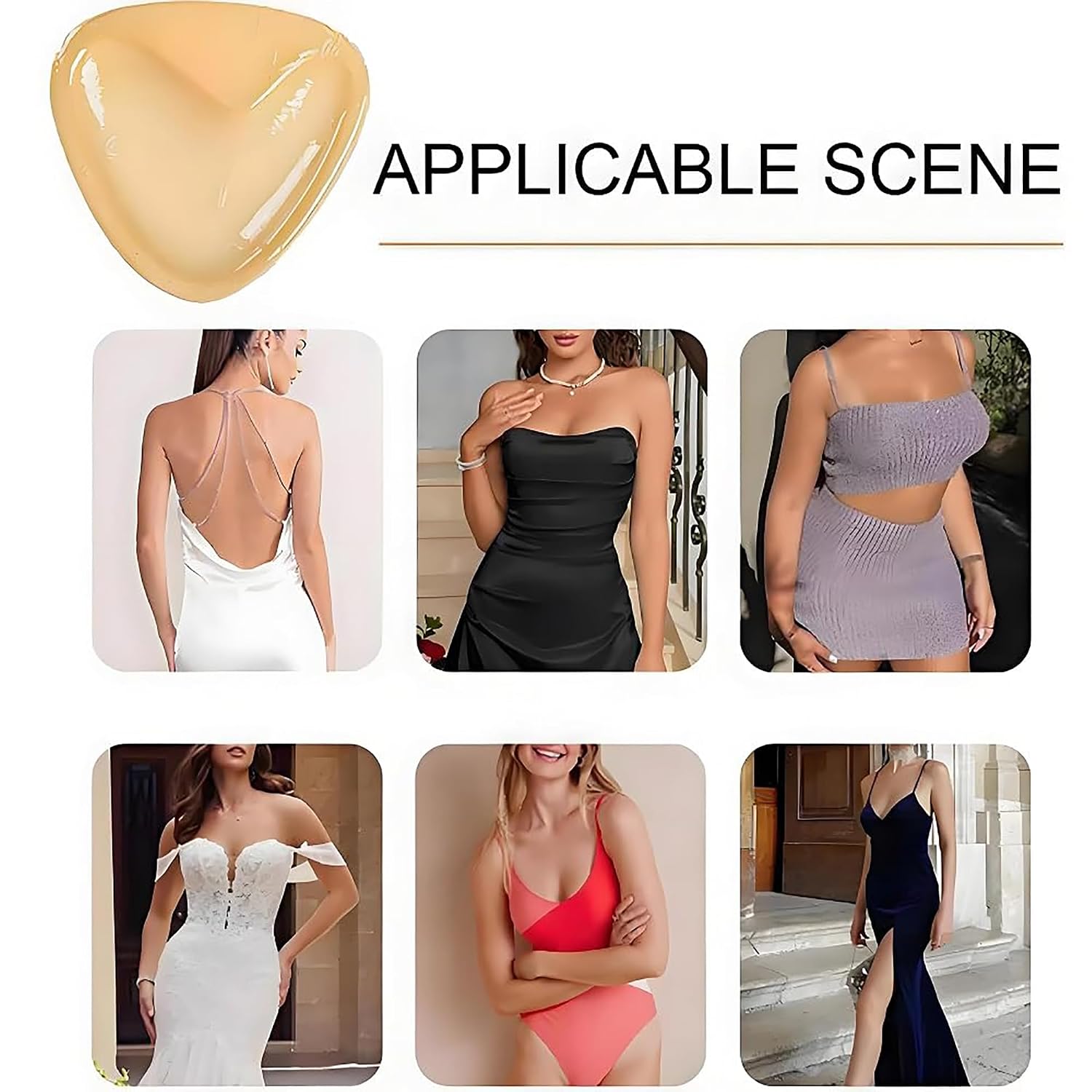 Double-Sided Adhesive Bra Padding Inserts — image 6