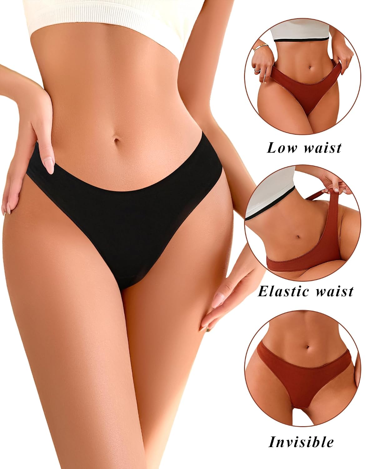 READY TO LOVE Cotton Thong 6-Pack for Women — image 2