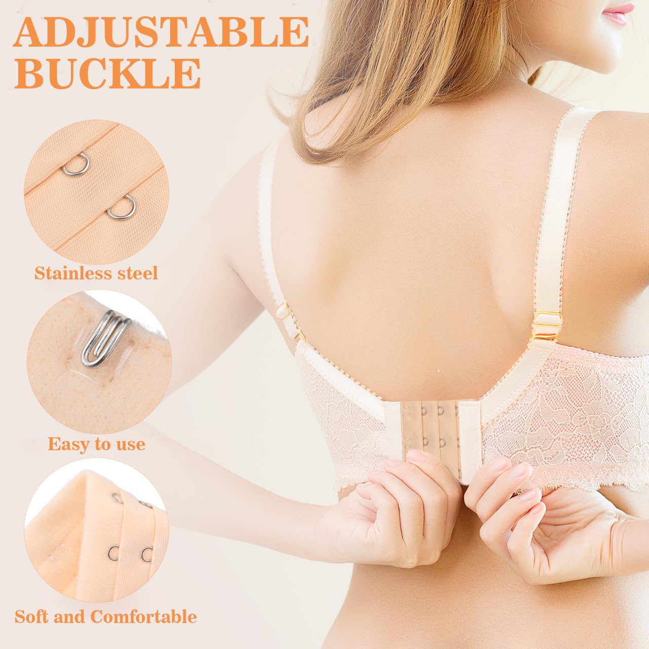 AOKWAWALIY Bra Extender Extension Straps Kit — image 3