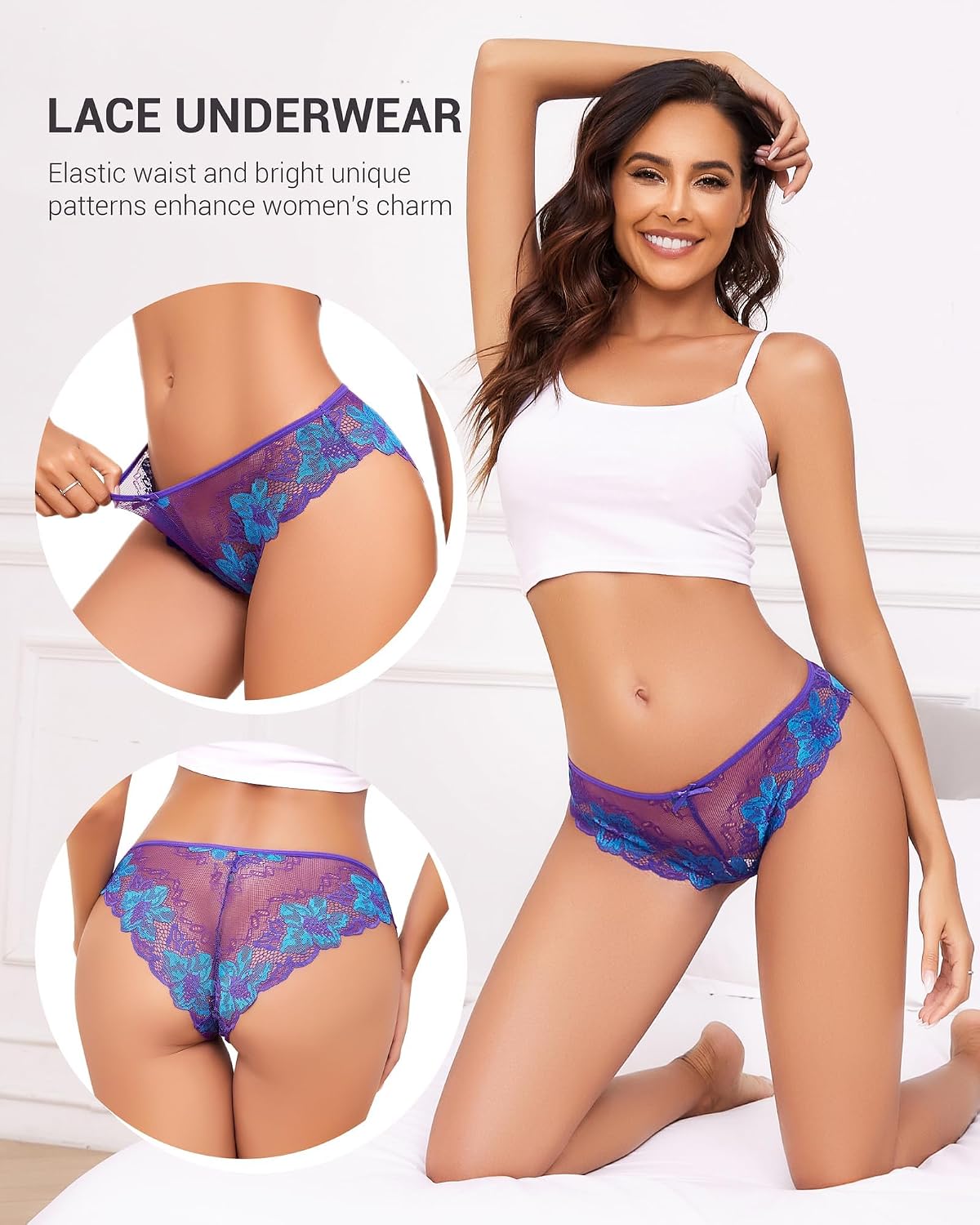 UGDUCK Women's Lace Cheeky Panty 3-Pack — image 4