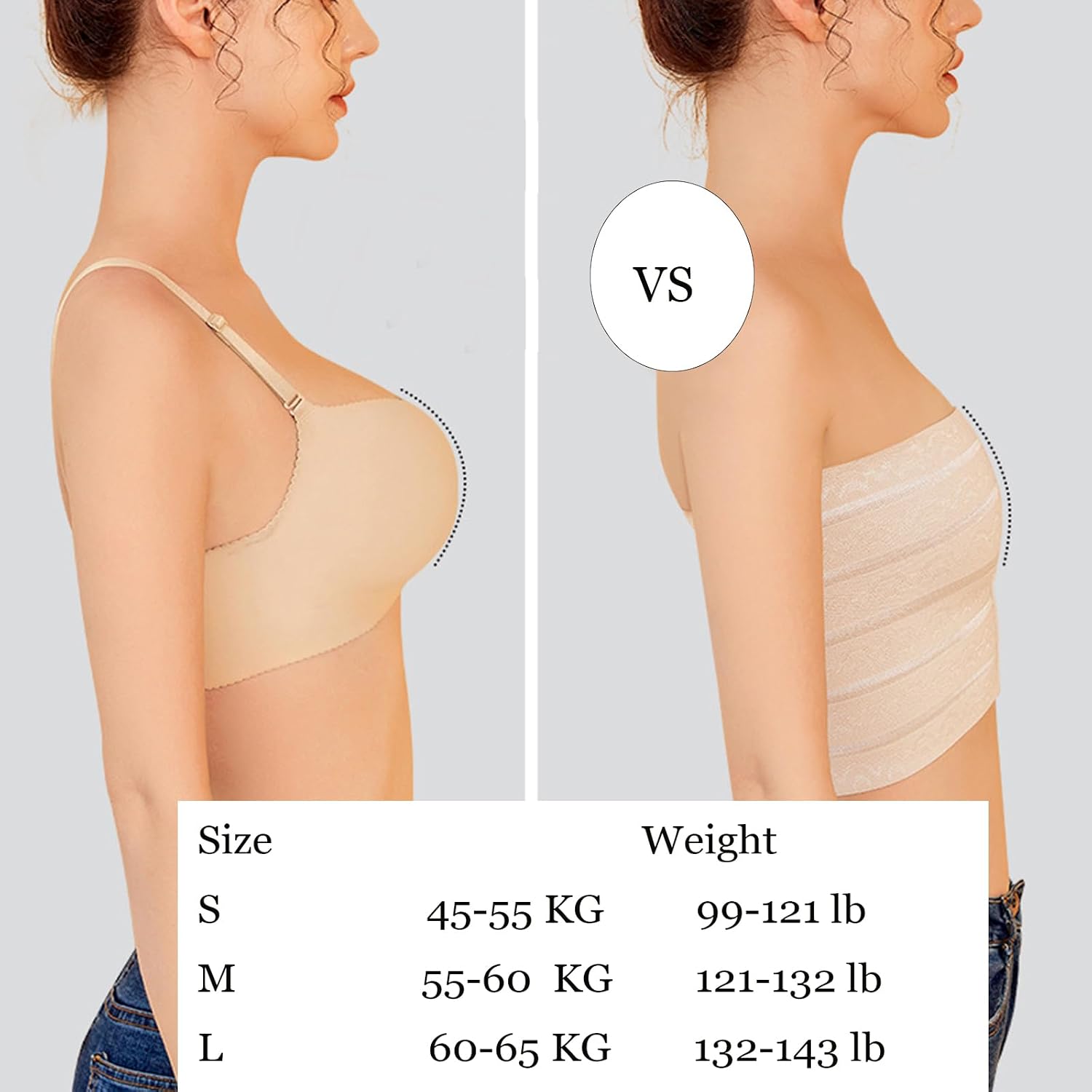 MeiLiZuRL Strapless Elastic Chest Binder Top — image 4